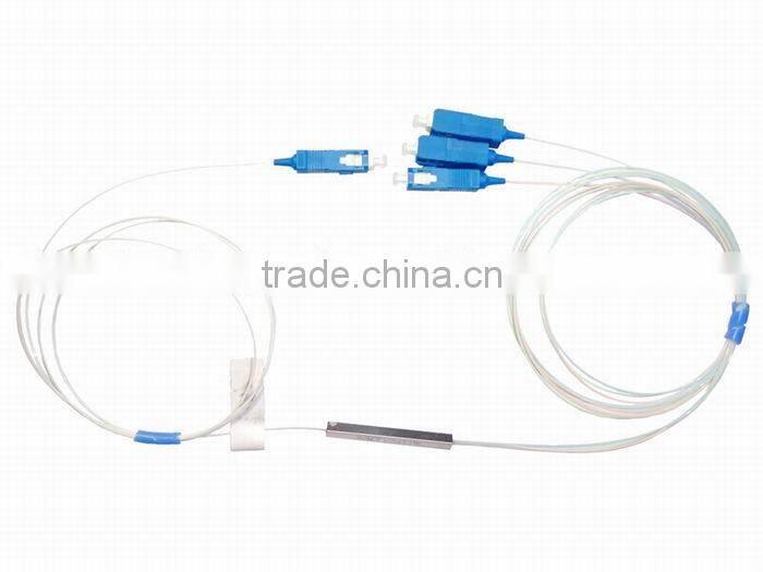 900um fanout fiber 1x6 optical PLC splitter for GPON FTTH