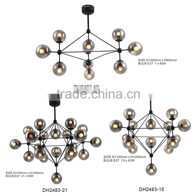 Sputnik Industrial Edison Bulbs Pendant Lamp lighting modern modo glass ball chandelier for high ceilings jason miller modo