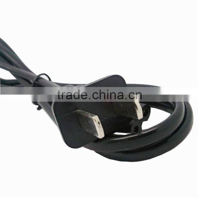 Copper wire conductor Janpan 2 pin ac power cord plug