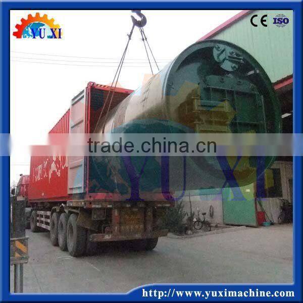 Best selling tyre oil refinery machine / crude tire pyrolysis machine / tire recycling machine