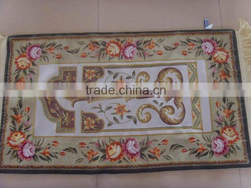 Artificial silk 100% polyester muslim prayer rug