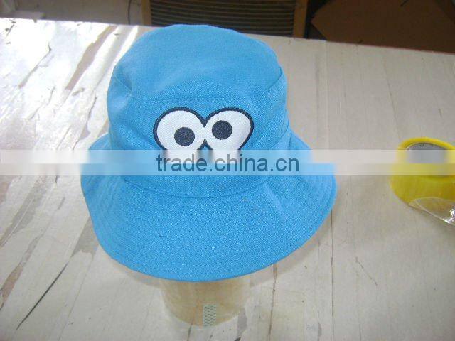 100% cotton twill embroidery bucket hat with elephant shape