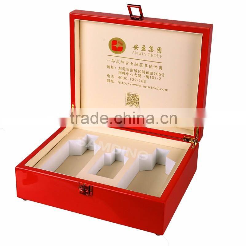 2016 New Luxury quality wooden wine box