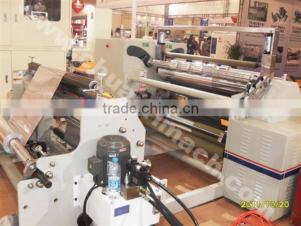 Jumbo Roll AL Foil, Aluminium Foil Slitting And Rewinding Machine With PLC