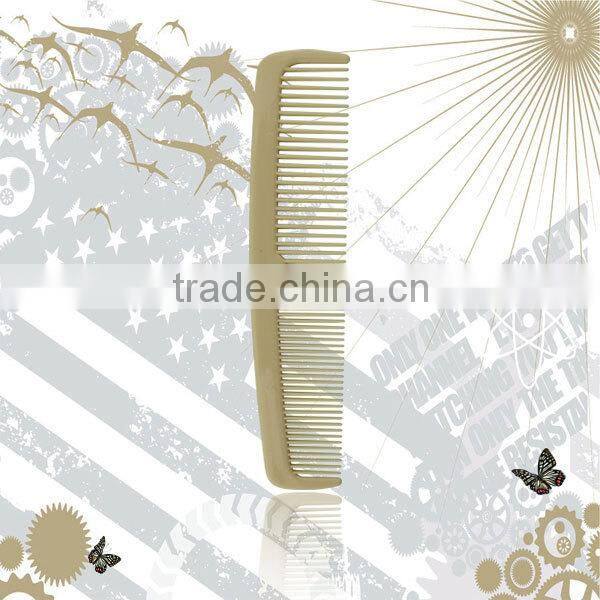 Plastic double tooth hair comb/Whloesale disposable hotel bathroom comb