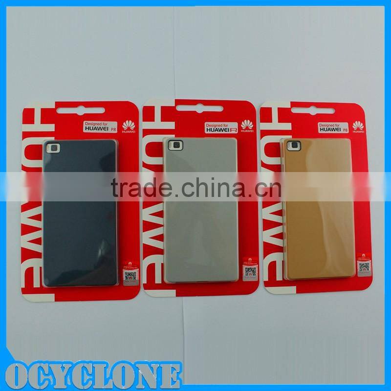 PC Villus Phone Case Back Cover Shockproof Bumper for Huawei P8