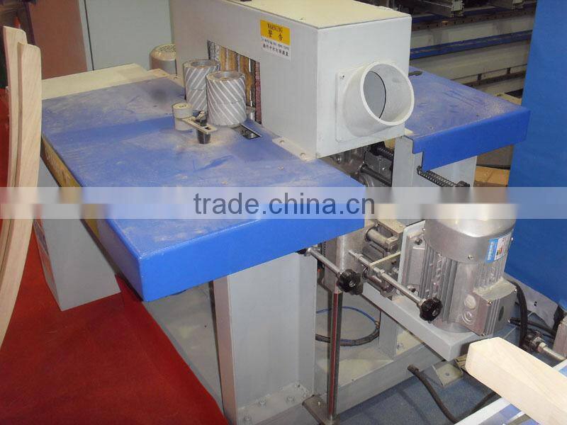 Double sides sanding machine for curved wood
