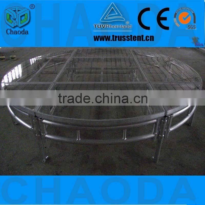 2014 hot sale 1.22*1.22M or 1.22*2.44M CE ,TUV and SGS cetificited aluminum stage decorations graduation