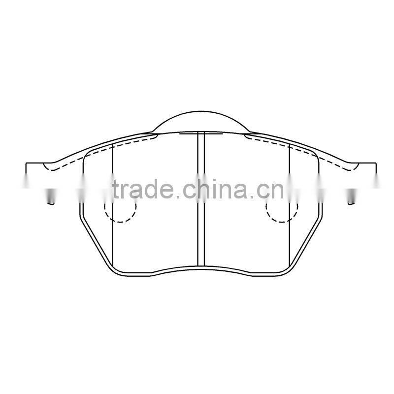 D915-7796 FDB1765 brake pads for VW Magotan EOS Passat auto car brake pads supplier for AUDI A3 A6L