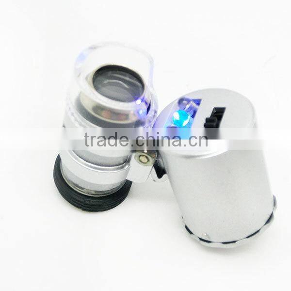 2015 Hot selling product 60x microscope lens with LED light for smartphone