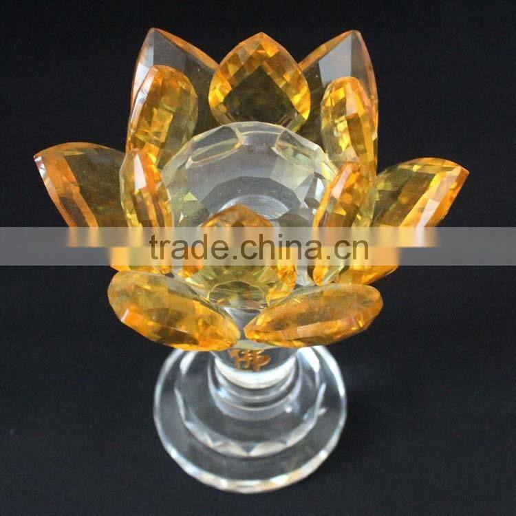 India specialized in glass candlebra for biddhism