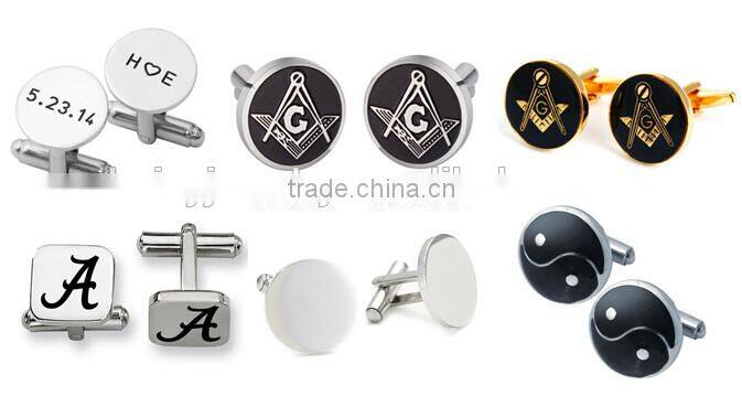 classic best selling Stainless Steel suit shirt cufflinks