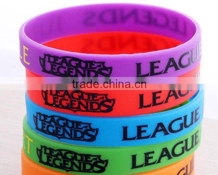 Hot sale wristband custom OEM printed silicone bracelet