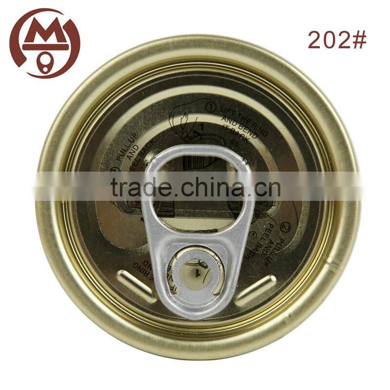 52mm 202# new products metal tin lid easy open end