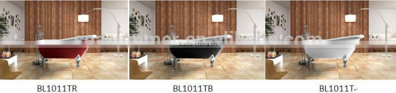 Top sale Seasummer Acrylic overflow bathtub manufacturer with mix valve shower