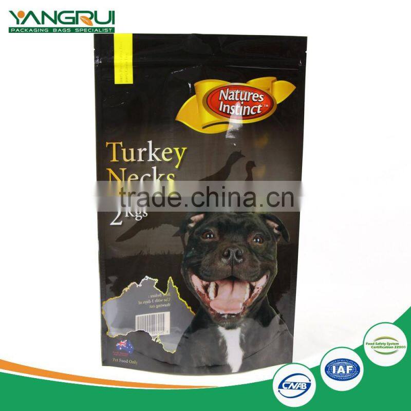 Top quality quick delivery side gusset pet dog 20kg food bag