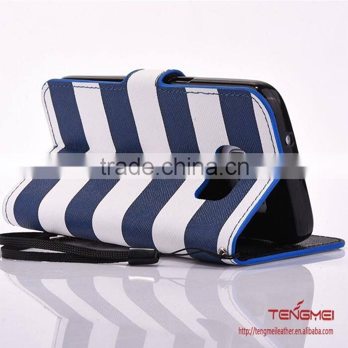 new navy design case for samsung galaxy s7 stripe leather for samsung galaxy s7 case