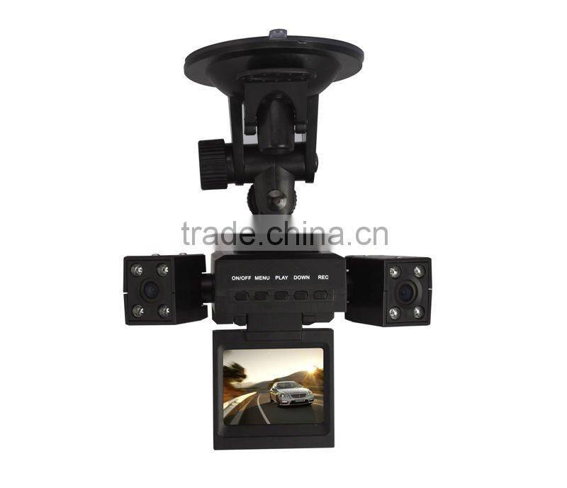 Car Camera Recorder Dual Cameras 360 Degree Rotation F71