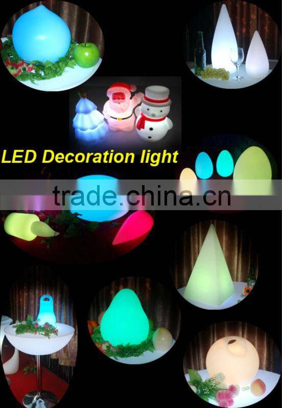 Remote control RGB changing led home decoration lamps/led decoration table lamp