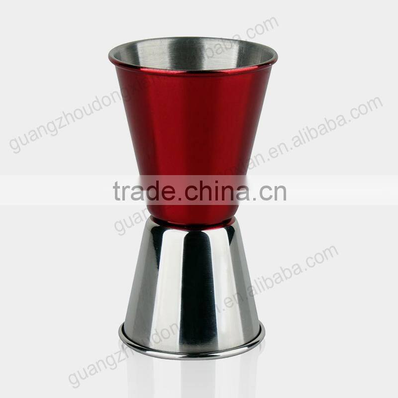 2014 barware stainless steel wine jigger