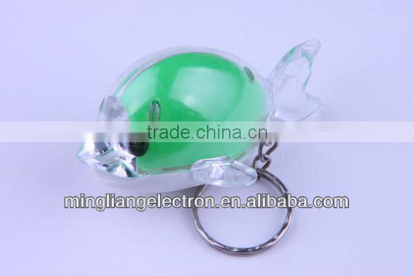 Funny LED Dolphin Keychain with light