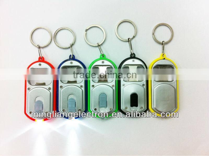 new bottle opener keychain with led light