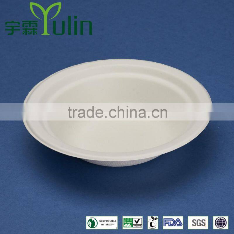 BL-40 14 oz disposable unique cheap hot soup sugarcane paper bowls