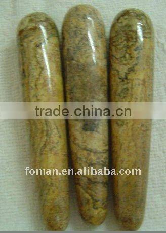 90x40mm rose quartz gemstone massager