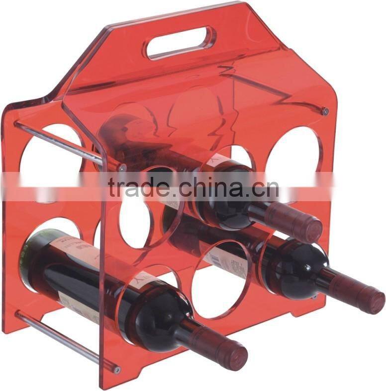 acrylic red wine holder/ beverage rack/ water container shelf