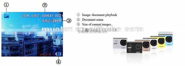 Six bright-coloured color Sports Camera Sj8000 HD 1080P 30FPS fit car rear mirror with camera