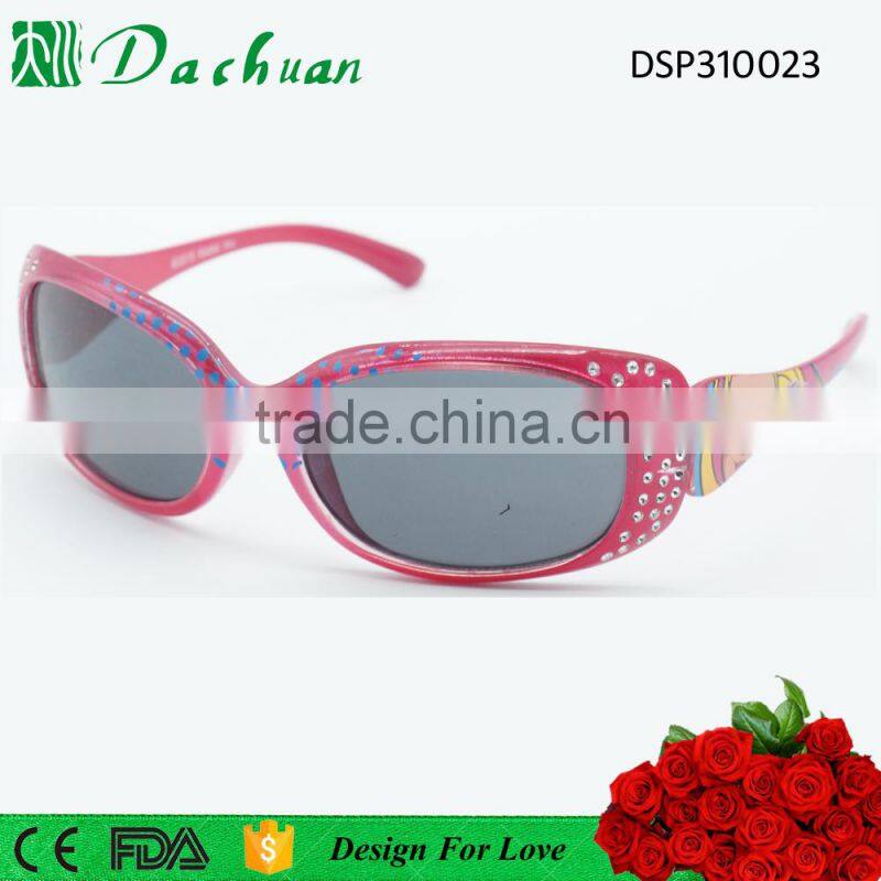 Italy design high quality new fashion children sun glasses for girl EN71 UV400