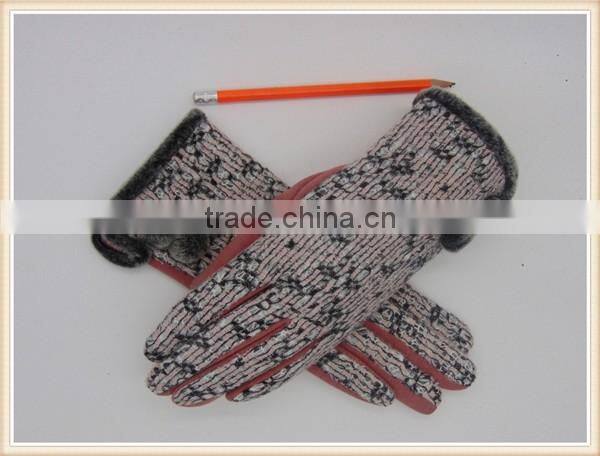 Outdoor Cold-proof Five Finger Micro-velet Driving Hand Gloves in Hot Sale