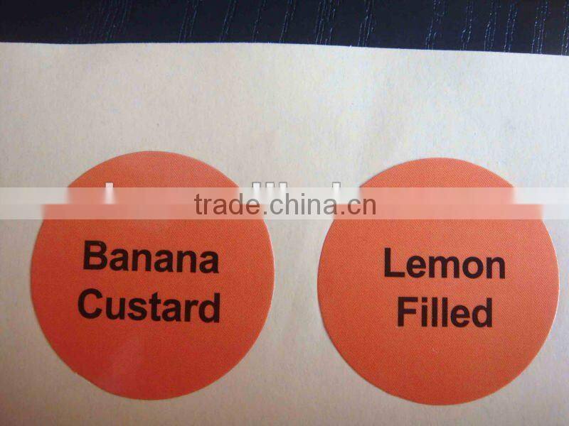 shanghai printing round sticker label