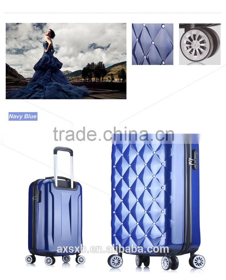 2016 cheap hard shell luggage ABS trolley case---Love follows you