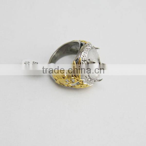 Indonesia stainless steel ring gold rings without stones indonesia setting ring