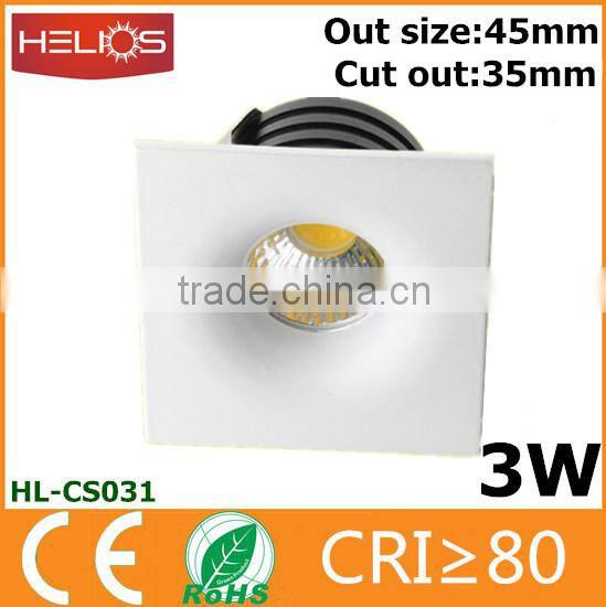 china supplier 3w mini 12v led recessed light
