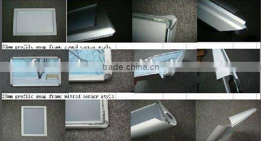 25mm Polished Silver extruded Aluminum poster Frames