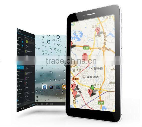 New 7inch quad core PC tablet support WCDMA+GSM Phone with IPS 1024*600 Touch panel