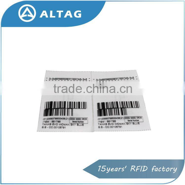 915mhz printed uhf rfid fabric tag
