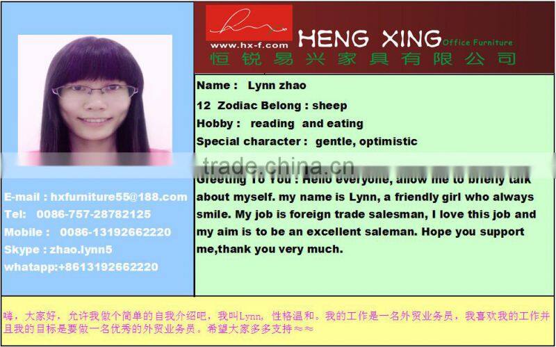 White color Racing office chair racing seat with special armrest and nylon base