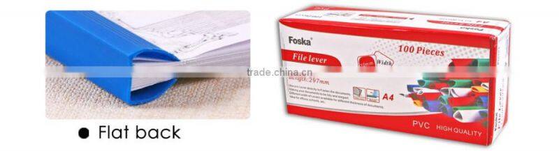 A4 Flat Back PVC Slide Binder/PVC Sliding Binder.