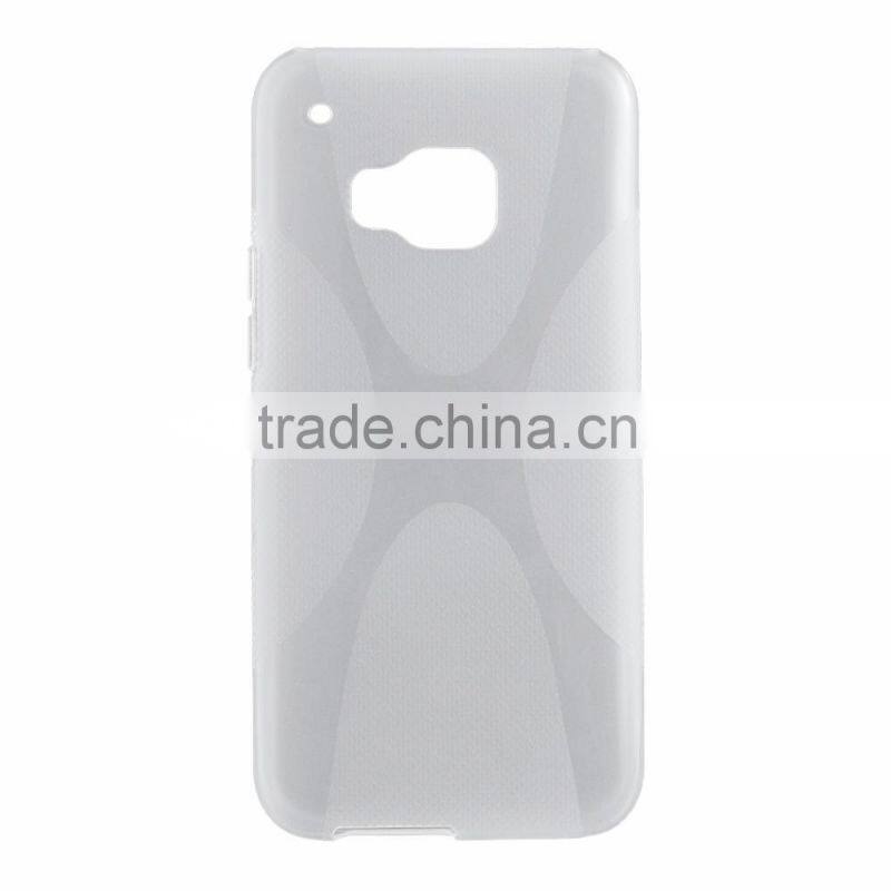 2015 New Arrival Smooth Solid Color for HTC One M9 TPU Soft Case