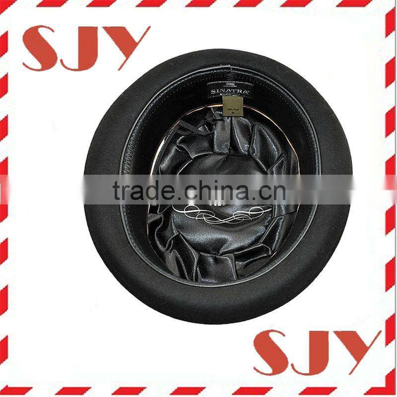 fashion wool felt bowler hat,classical unisex wool felt fedora hat