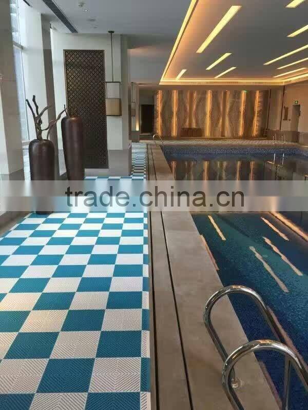 Qingdao 7KING interlocking PVC skidproof plastic bathroom floor mat