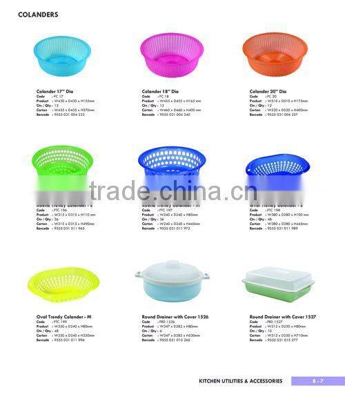 Plastic Oval Trendy Colander