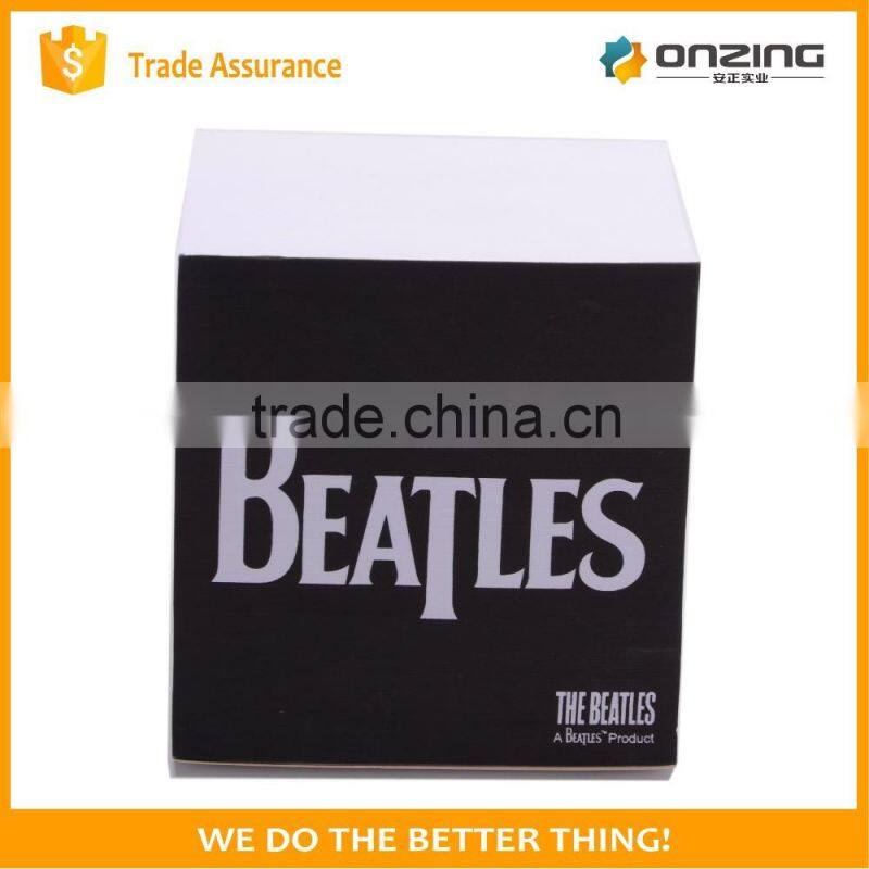 OEM paper cube shape sticky note pad for business