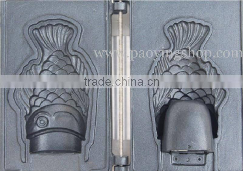 Commercial Use Non-stick 110v 220v Electric Dual 1pc Ice Cream Taiyaki Fish Waffle Baker