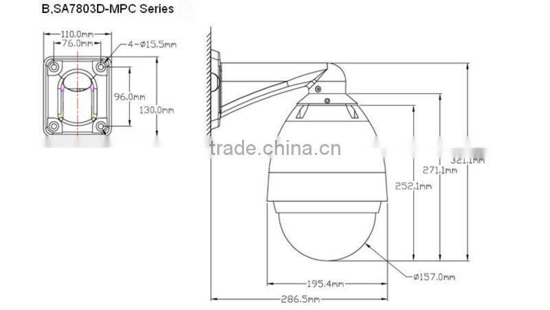 HD best Speed Dome IP Camera SA7803D-MP ip camera software