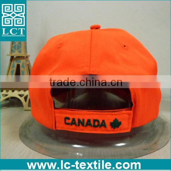 LCTN1877 orange Low Profile Racing Stripe Cotton Twill baseball cap with hair