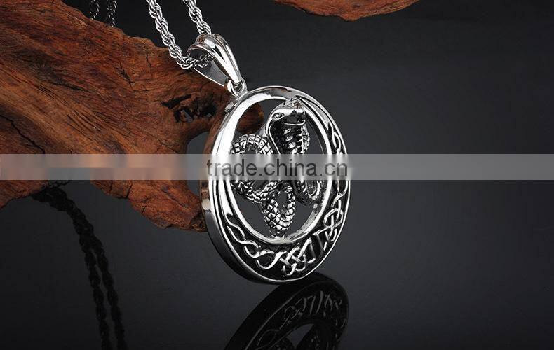Unique designs fashion snake animal amulet pendant